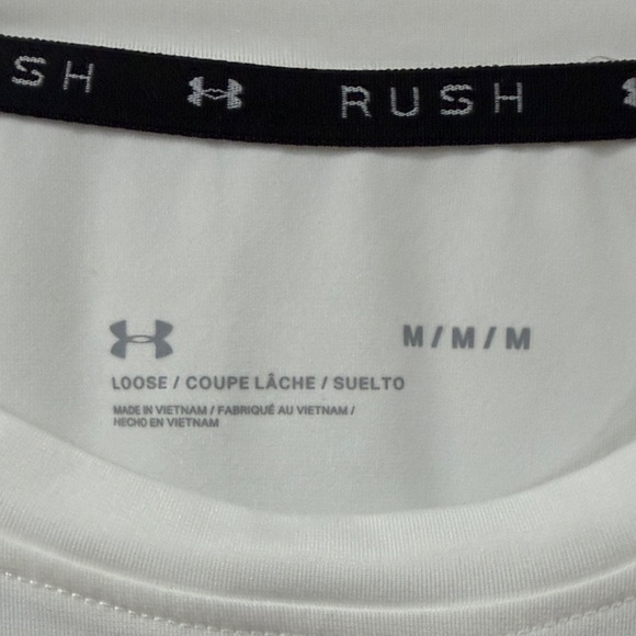 NWOT Under Armour Rush Women's White Tank Top - Picture 5 of 7